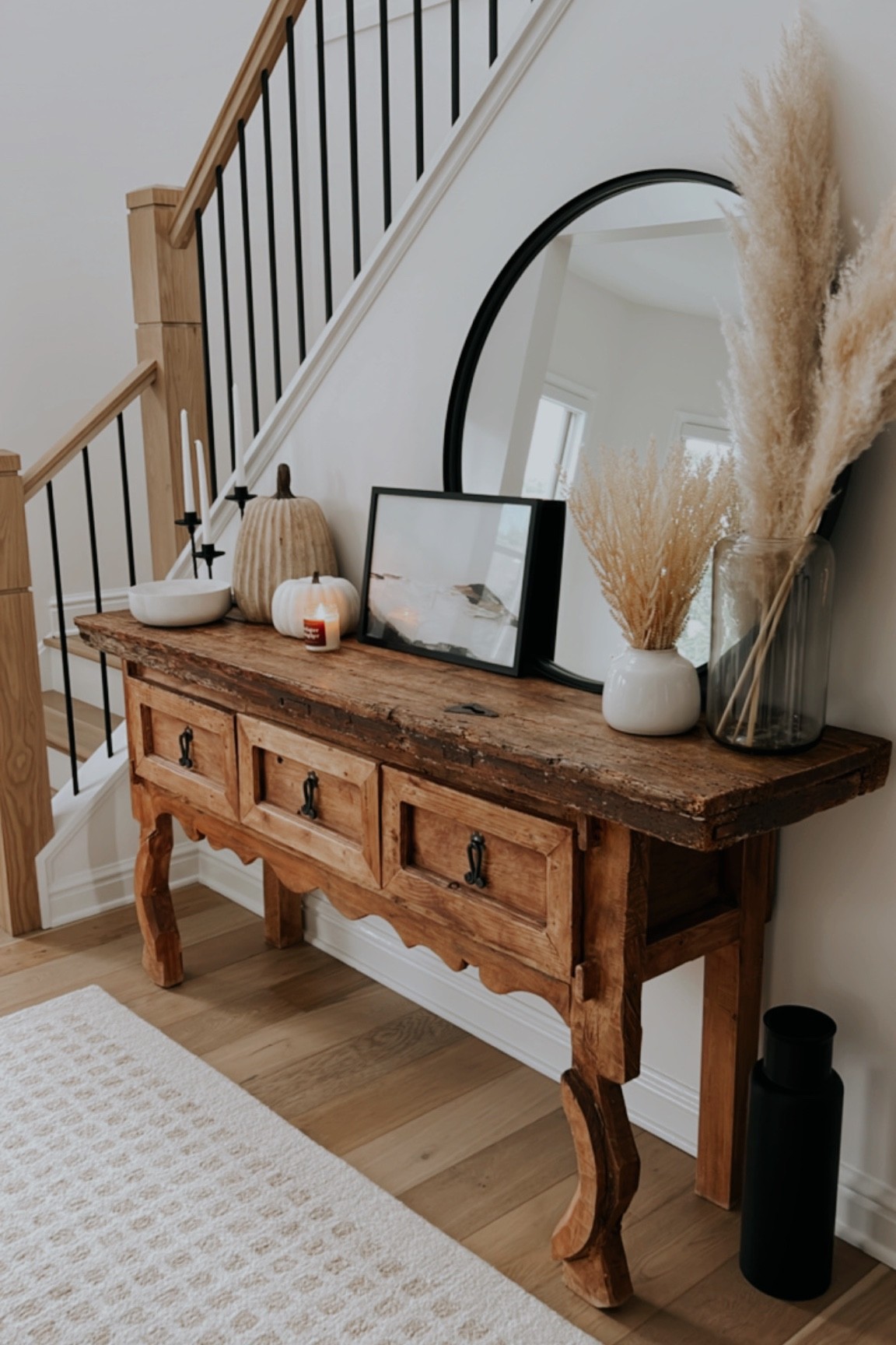 Entryway decor, entryway fall decor, large mirror, farmhouse decor, fall, autumn, modern farmhouse 

#LTKSeasonal #LTKhome #LTKHalloween