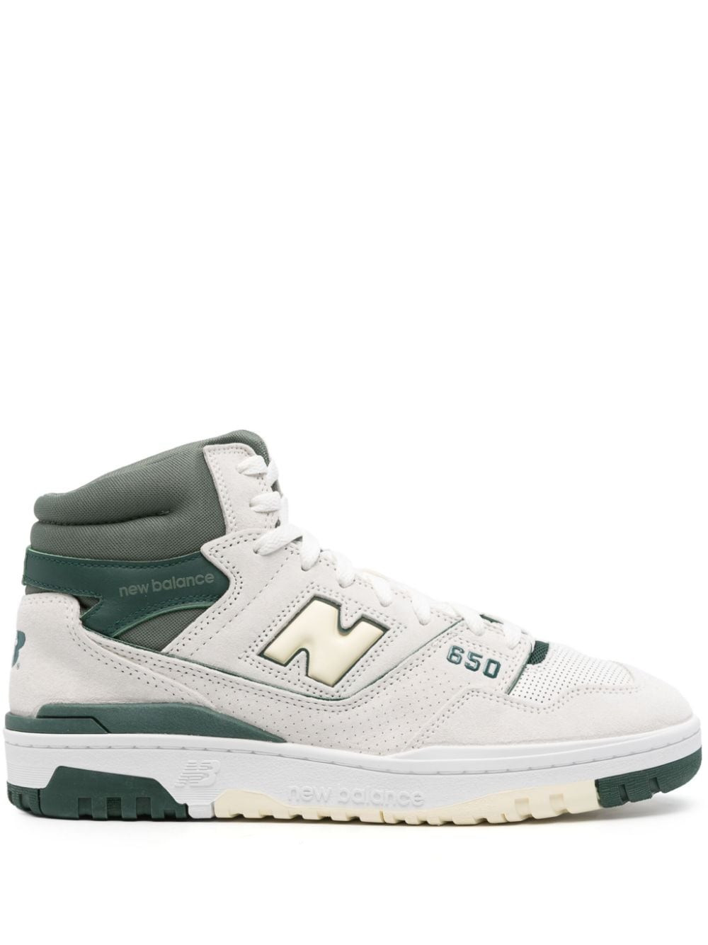 New Balance 650 high-top leather sneakers - White | Farfetch Global