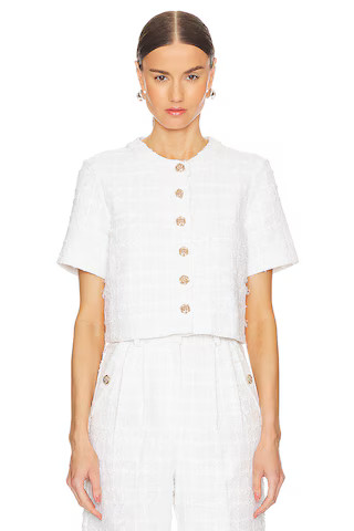 Braswell Top in Kerrigan White Tweed | Revolve Clothing (Global)