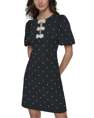 KARL LAGERFELD PARIS Bow Detail Sheath Dress  | Bloomingdale's Women | Bloomingdale's (US)