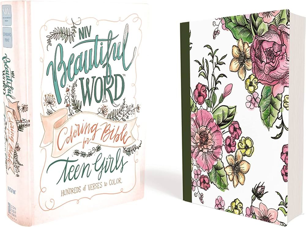 NIV, Beautiful Word Coloring Bible for Teen Girls, Hardcover: Hundreds of Verses to Color | Amazon (US)