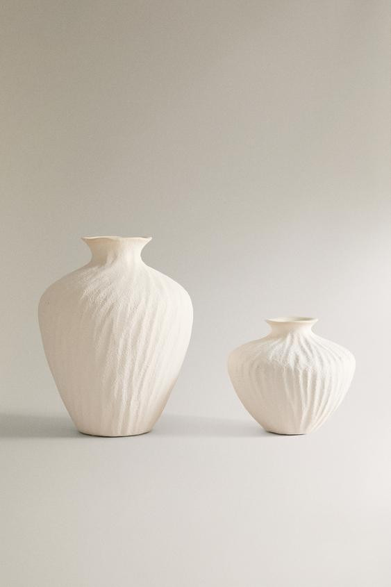 TEXTURED CERAMIC VASE | Zara US