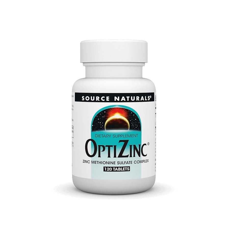Source Naturals OptiZinc Zinc Methionine Sulfate Complex & Dietary Supplement* - 120 Tablets | Amazon (US)