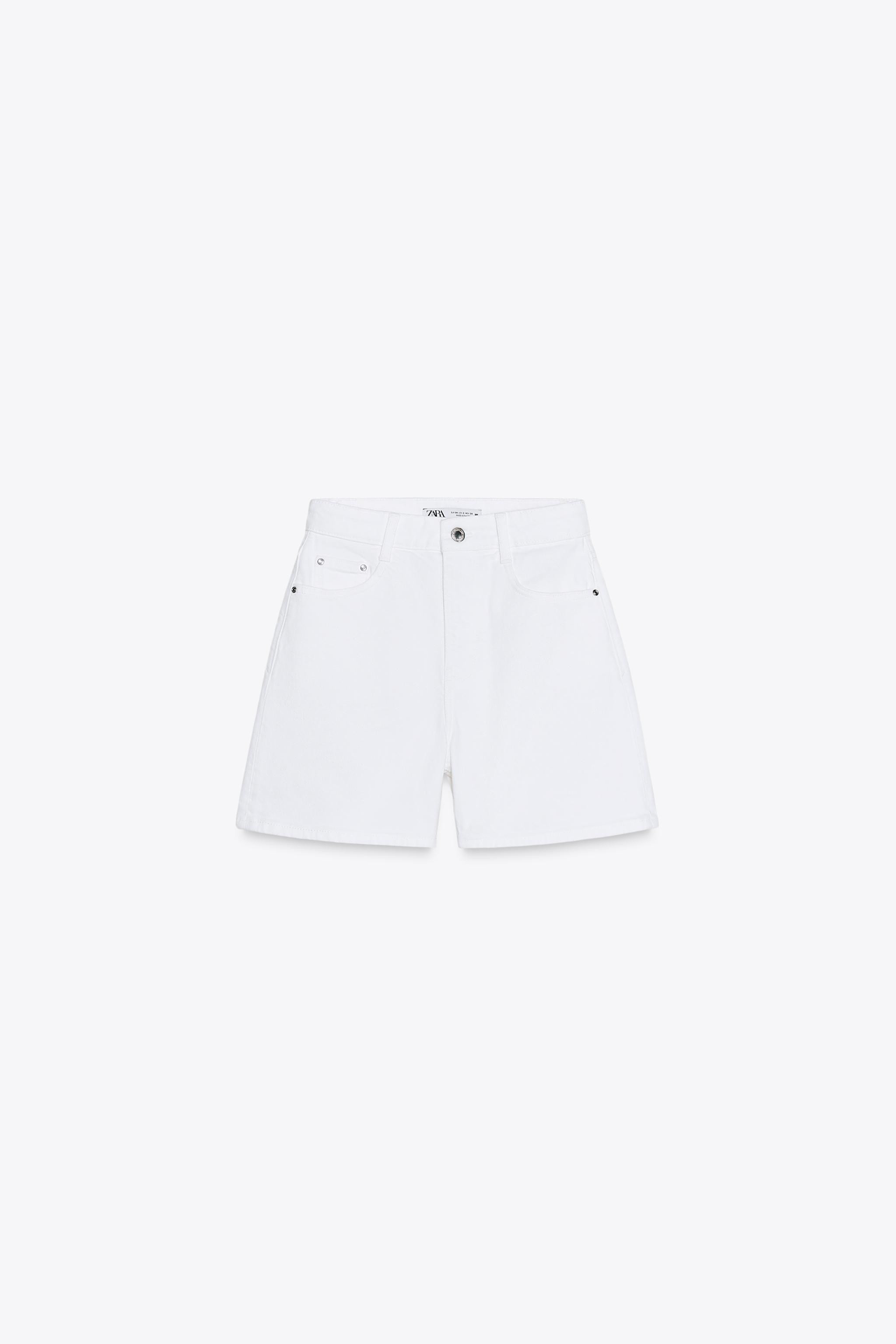 Z1975 MOM-FIT HIGH-WAIST SHORTS | Zara UK