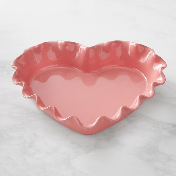 Emile Henry French Ceramic Ruffle Heart Pie Dish | Williams-Sonoma