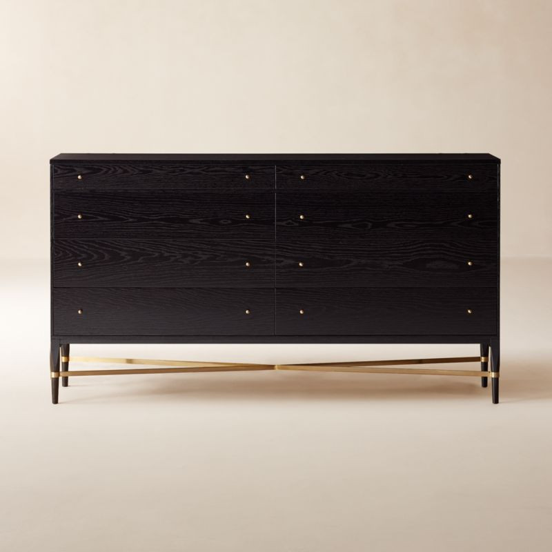 Connoisseur 8-Drawer Black Oak Wood Dresser Model 1006 by Paul McCobb + Reviews | CB2 | CB2
