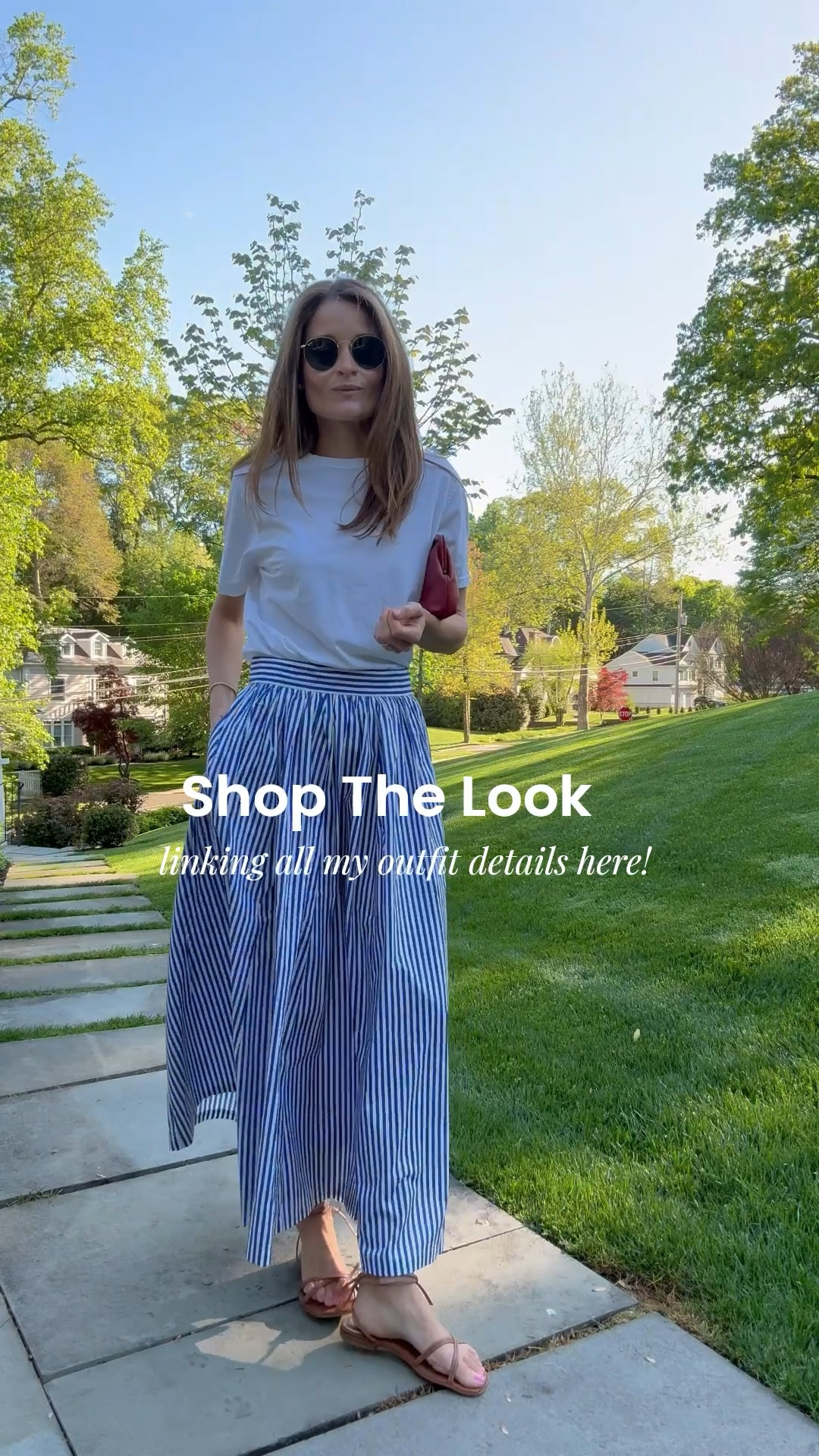 T-shirt: wearing a size small
skirt: sized down 1 to a size 2
flats: run tts 