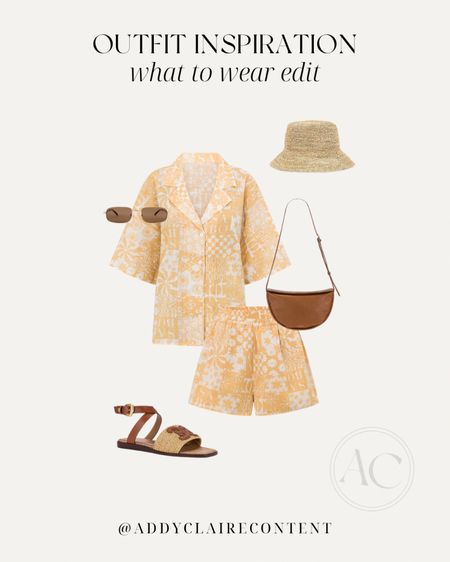 Beach Day + Travel Outfit Idea
Resort Wear/swimsuit cover-up/ beach day outfit/ pool day finds/ summer hand bag/ European Summer style/ casual summer outfit/ sandals/ travel outfit/ clean girl style/ beach outfit/ vacation outfit/ summer beach outfit 2024/  women's sandals/ matching set/ pool day outfit

#LTKSeasonal #LTKSwim #LTKStyleTip
