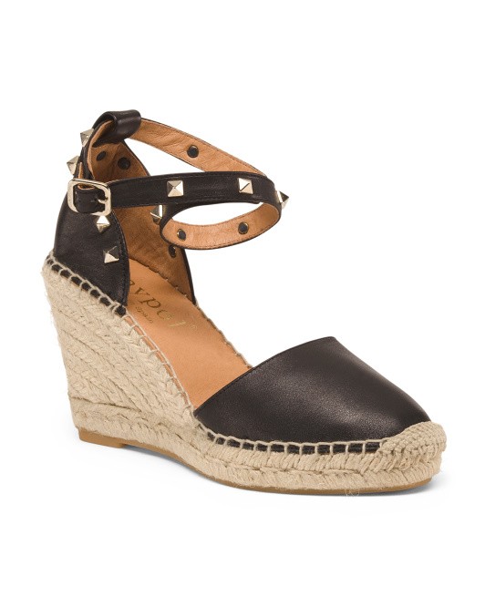 Made In Spain Leather Espadrilles - New Arrivals - T.J.Maxx | TJ Maxx