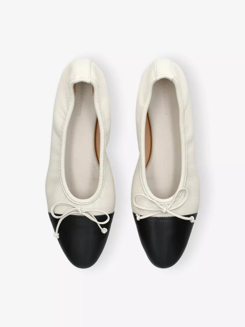 Gala Toe-Cap Leather Ballet Flats | Selfridges