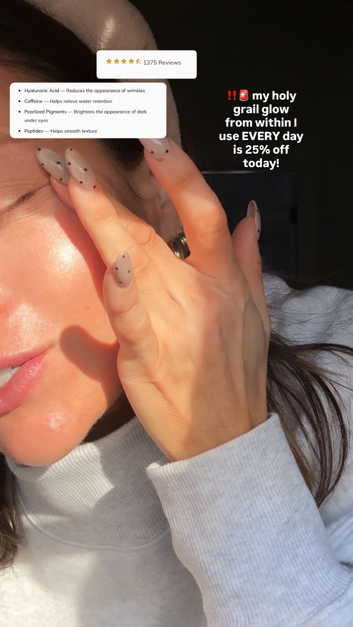 25% off my glow from within every day must haves makeup days or no makeup! Just add to cart, no code needed

#LTKgrwm