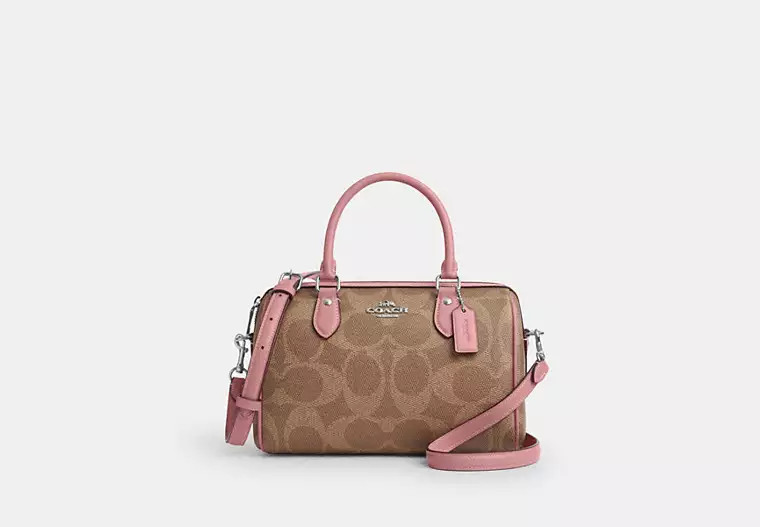 Rowan Satchel Bag In Maxi Signature Canvas | Coach Outlet CA