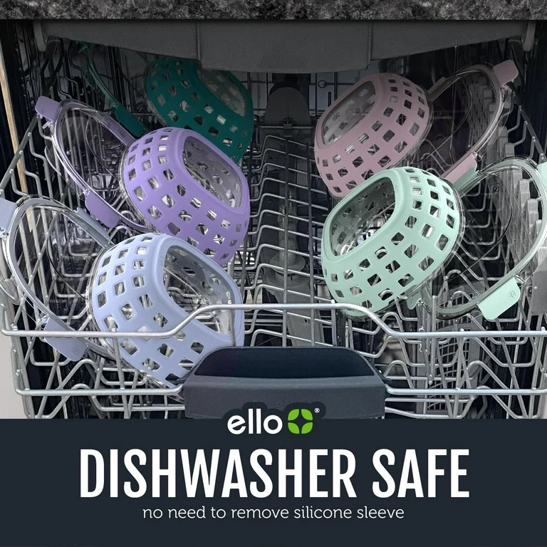 Ello DuraGlass Food Storage Glass Lunch Bowl Container - Meal Prep Container with Silicone Sleeve... | Walmart (US)