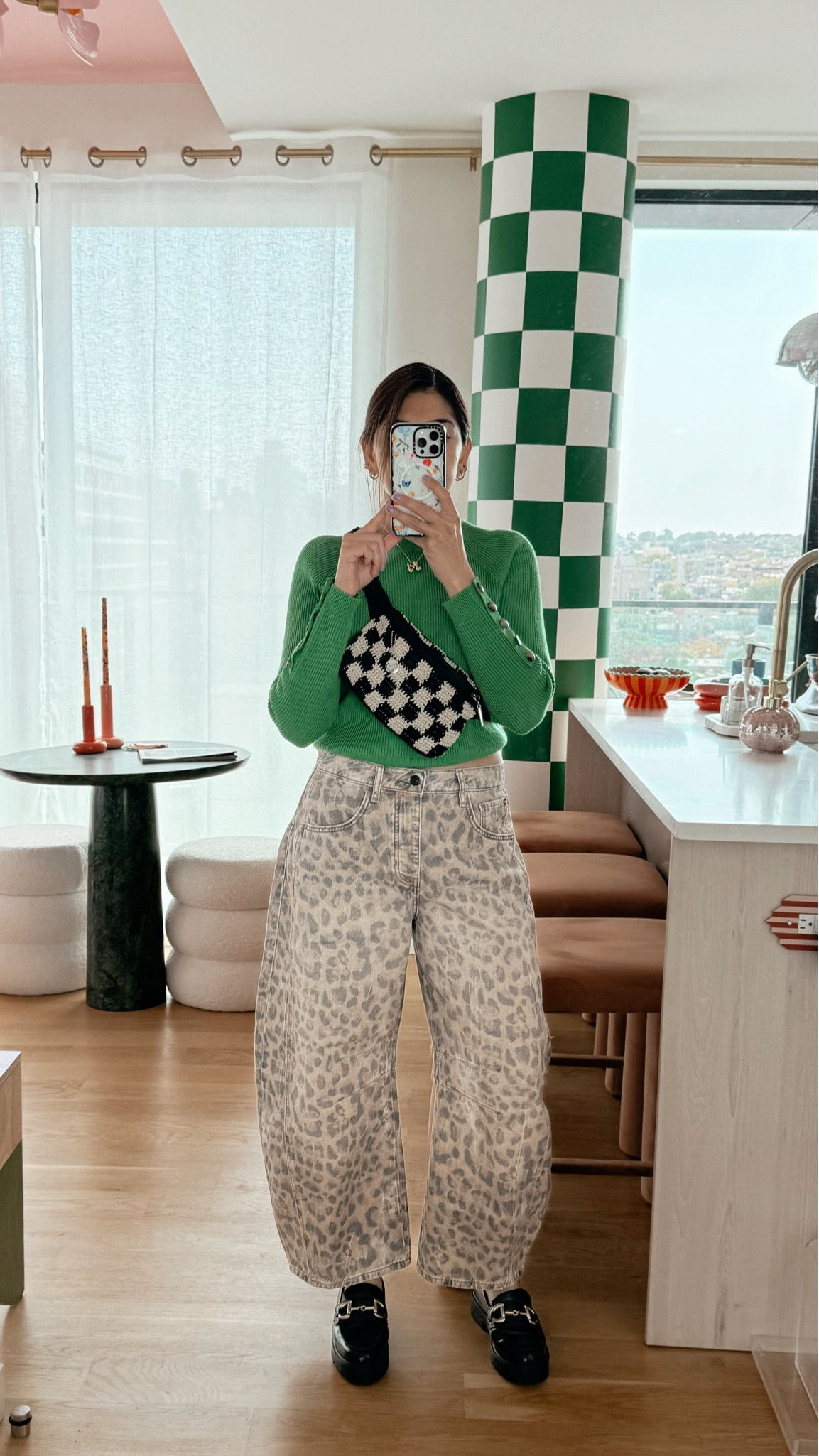 Barrel jeans in leopard print. Wearing size 28.

#LTKStyleTip #LTKSeasonal