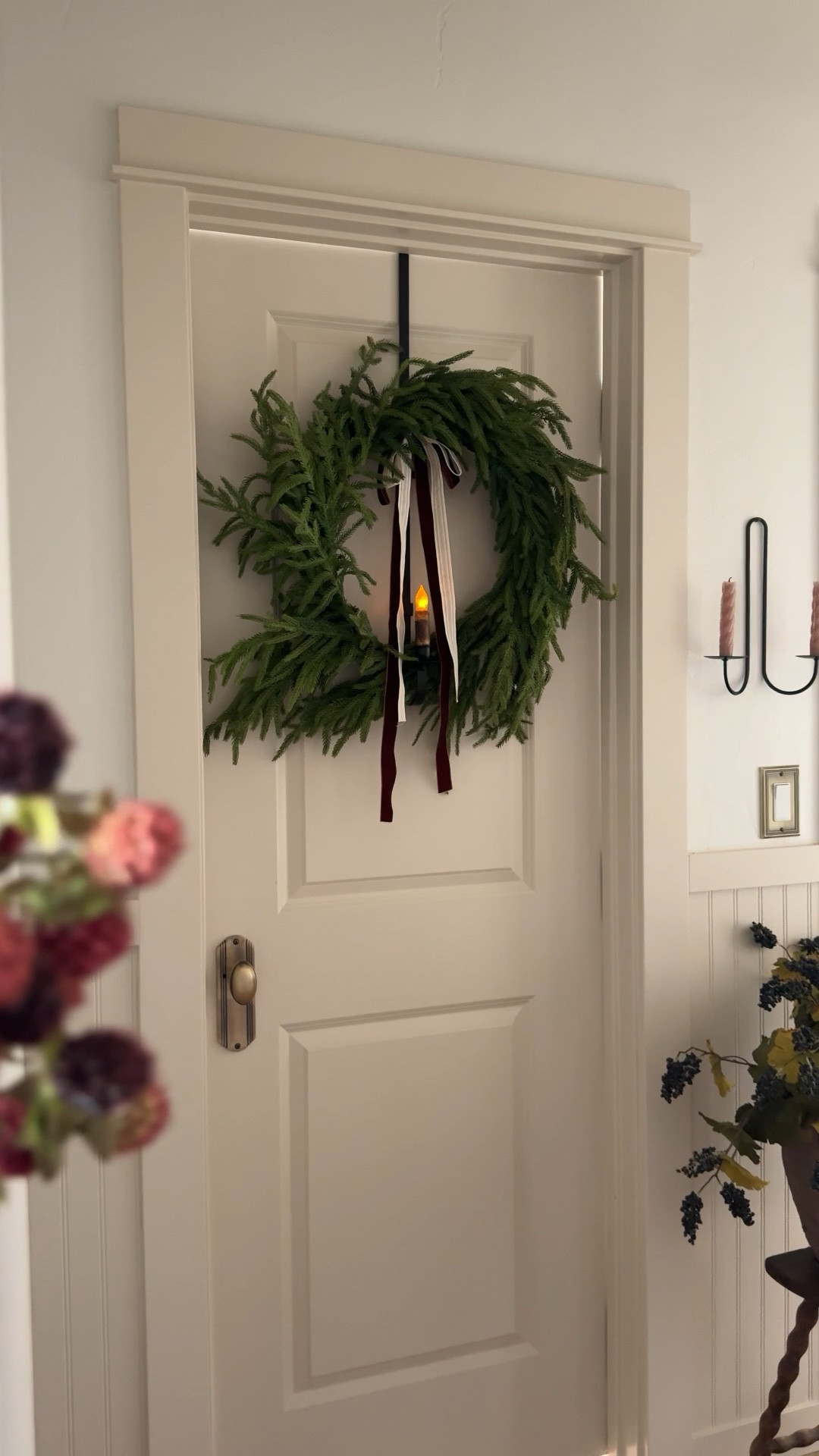 Norfolk, real touch wreath and wreath hanger

#LTKHome #LTKFindsUnder100 #LTKSeasonal