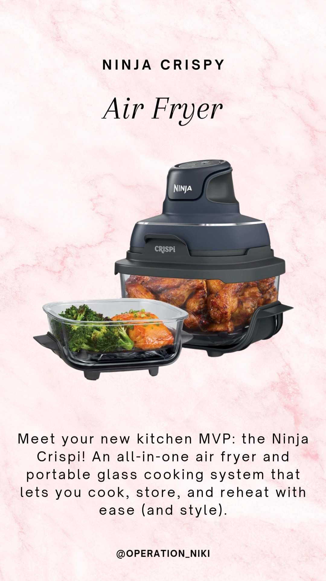 Meet your new kitchen MVP: the Ninja Crispi! An all-in-one air fryer and portable glass cooking system that lets you cook, store, and reheat with ease (and style).

#LTKFamily #LTKHome #LTKFindsUnder100