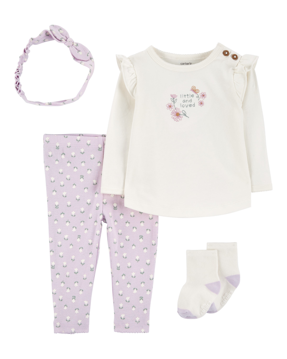 Baby 4-Piece Floral Outfit Set | Carter's Inc