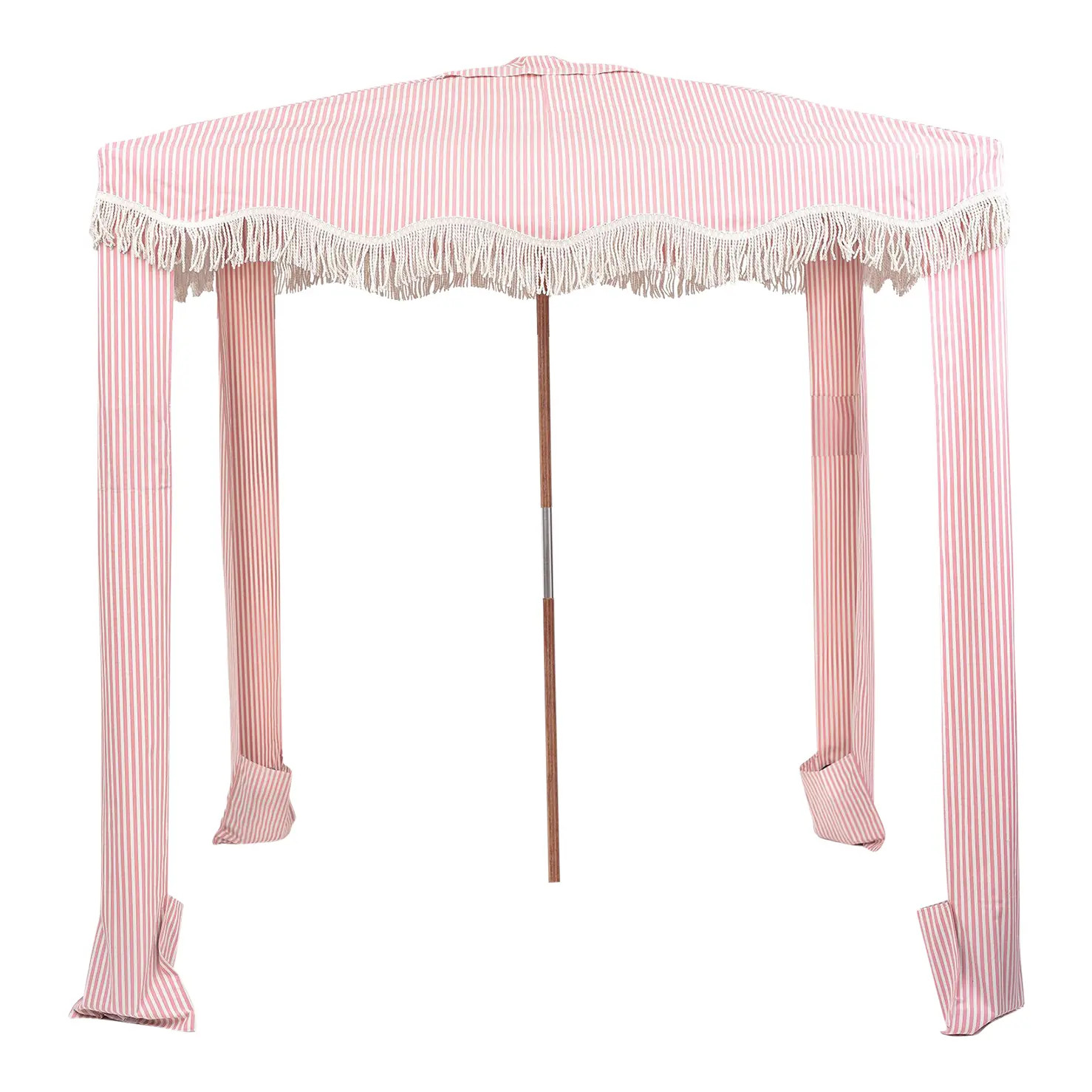 Beach Cabana - Lauren's Pink Stripe | Chairish