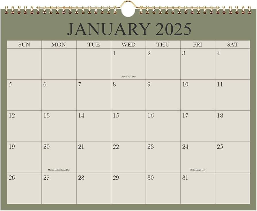 Calendar 2025, Wall Calendar 2025-2026 from January 2025 - June 2026, 18 Months Calendar with Pre... | Amazon (US)