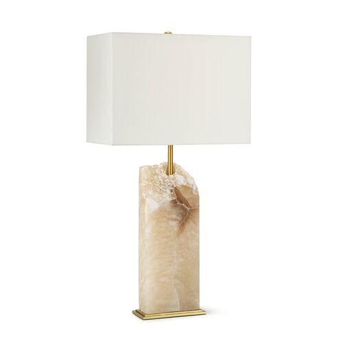 Selina Table Lamp - Natural Stone - Regina Andrew | Desk Lamp, Bedside Lamp - Beige | One Kings Lane