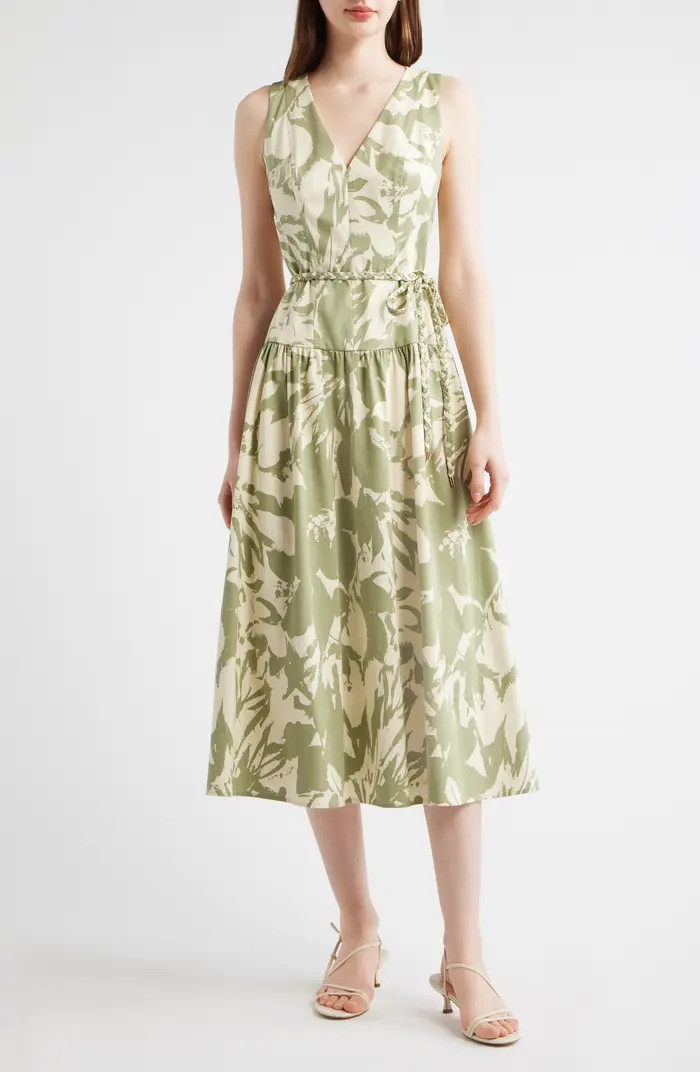 Patio Abstract Print Midi Dress | Nordstrom