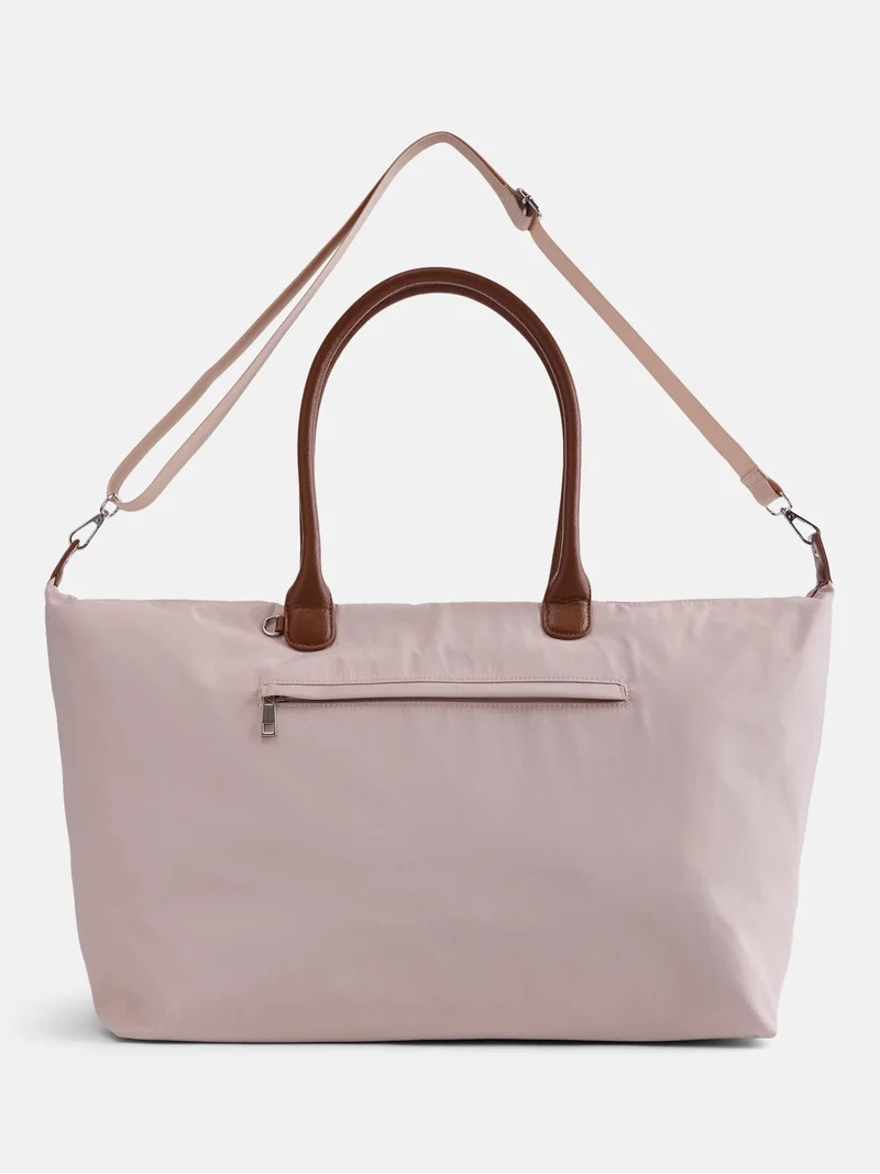 No Boundaries Weekender Tote Bag, Women's, Khaki | Walmart (US)