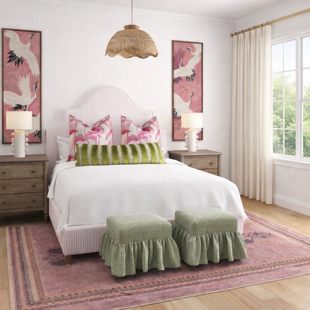 How fun is this girls room?! Love the pinks and greens together. This room could work for any stage and grow with her… 

#LTKHome