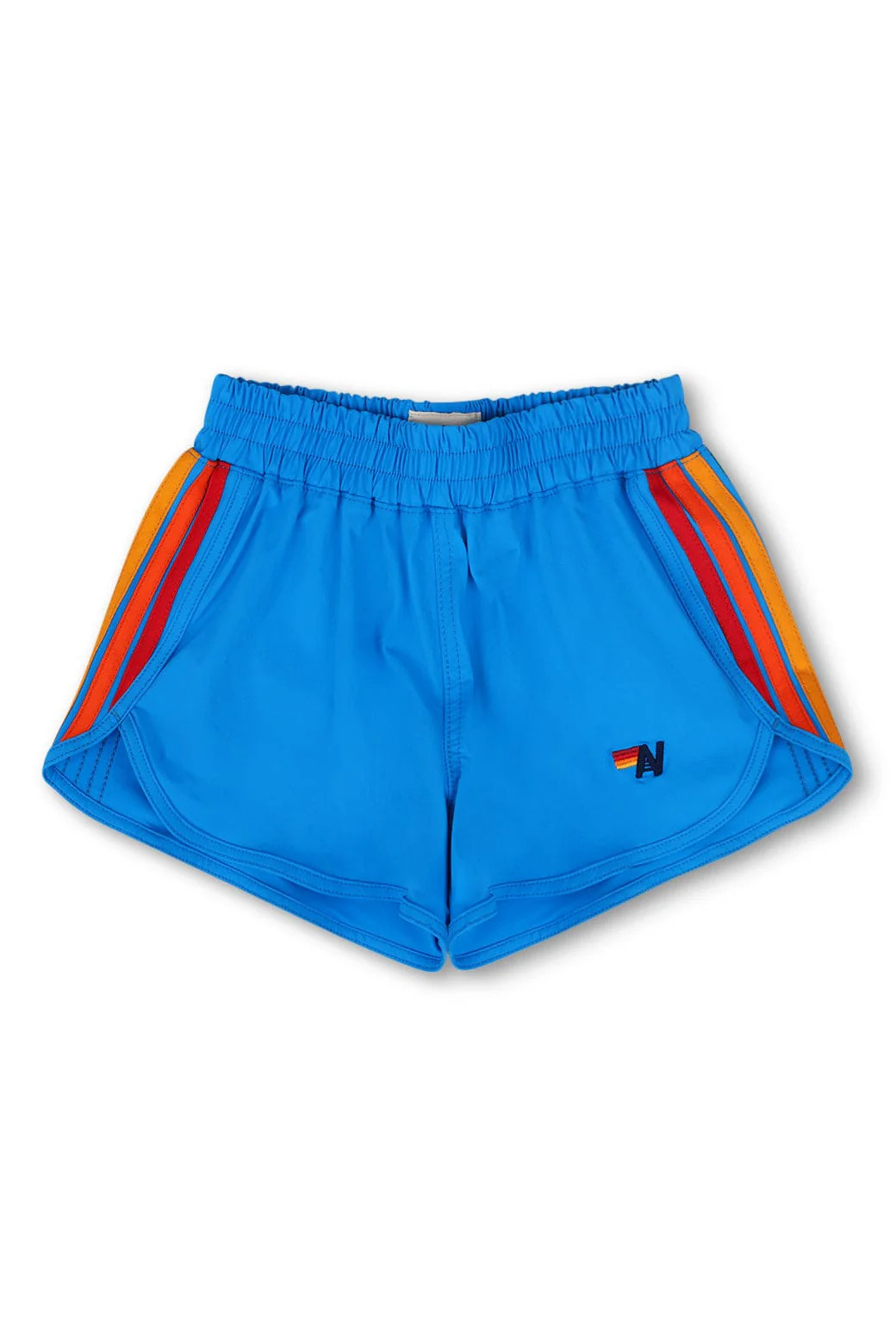 5 STRIPE KIDS FLEX JOGGER SHORT - NEON BLUE | Aviator Nation