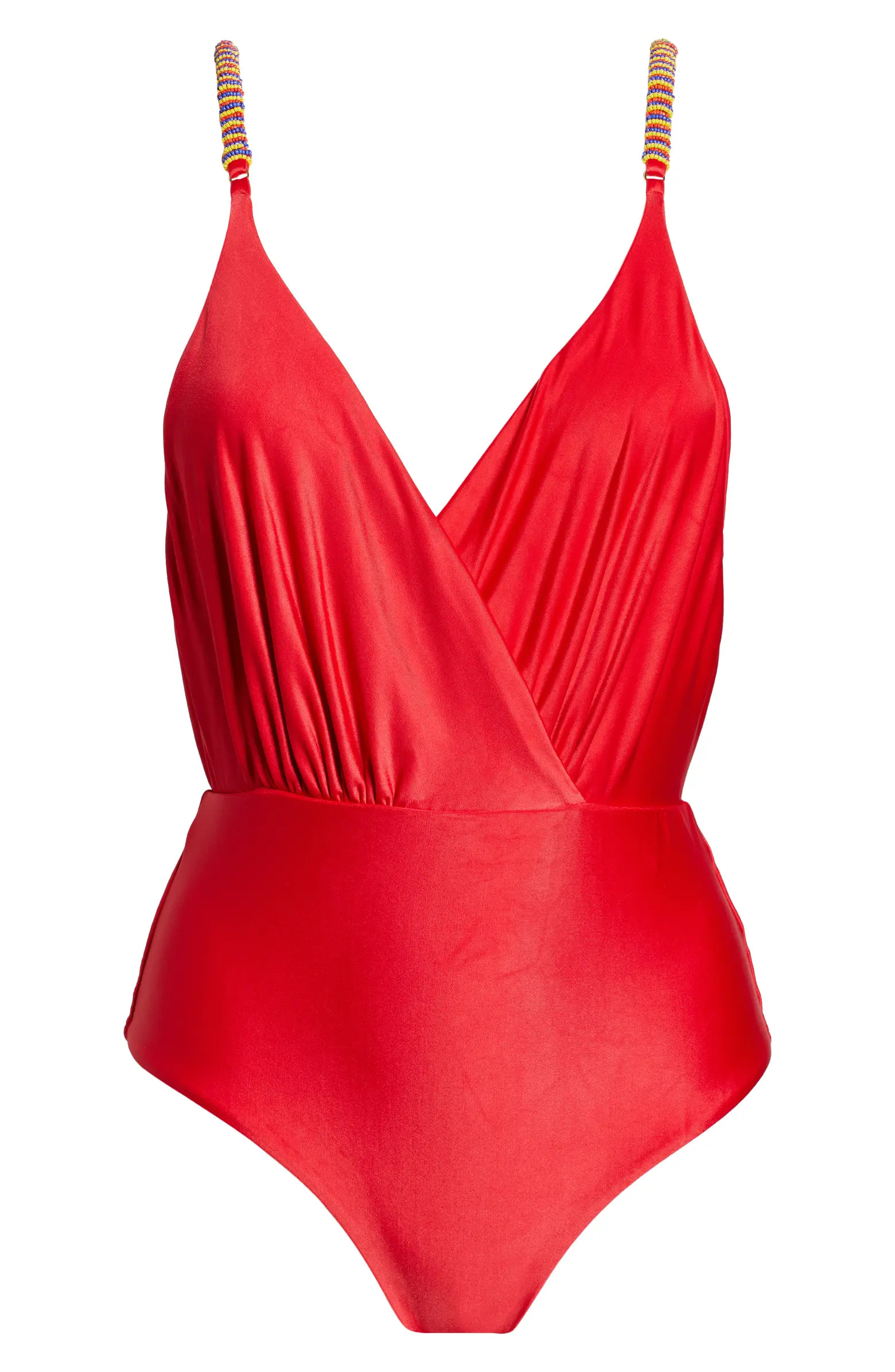 Beaded Strap One-Piece Swimsuit | Nordstrom