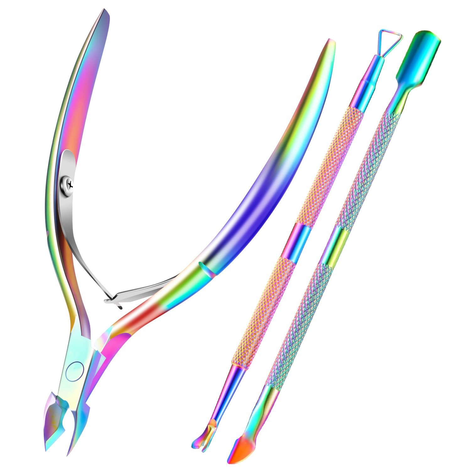 Cuticle Trimmer Cuticle Remover with Cuticle Pusher, XUNXMAS Professional Stainless Steel Durable... | Amazon (US)