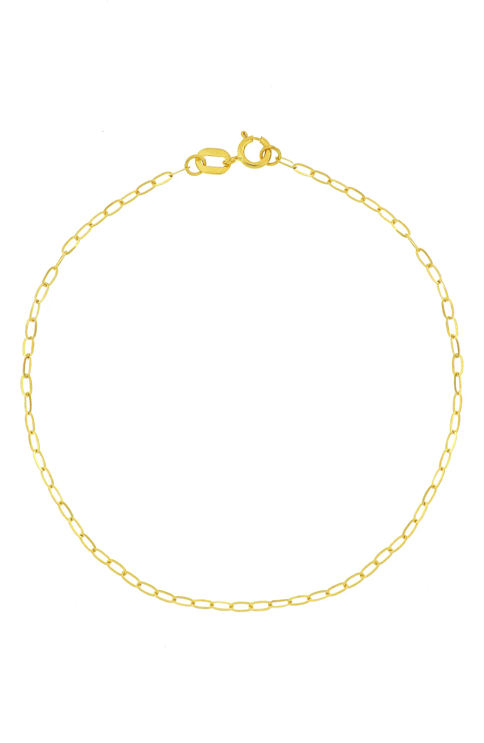 14K Gold Oval Link Bracelet | Nordstrom