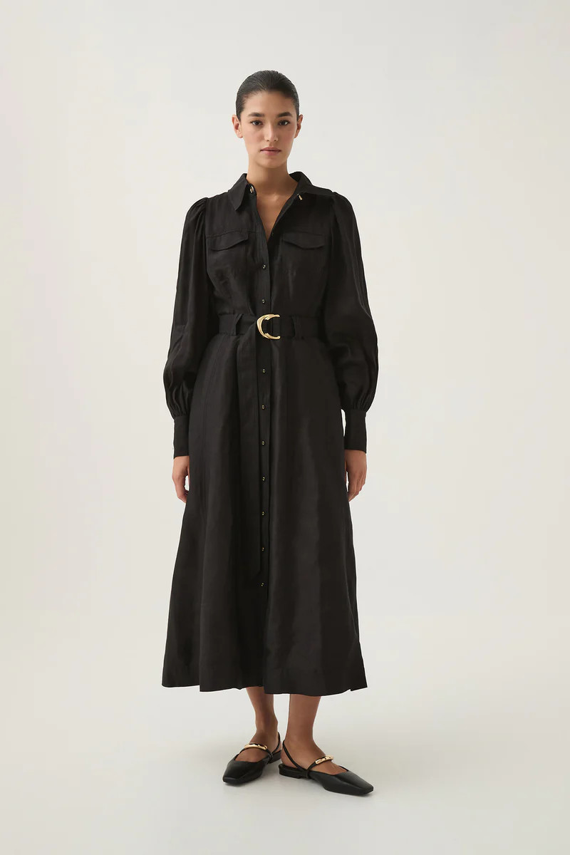 Tasmin Belted Midi Dress | aje. (US, UK, Europe, ROW)