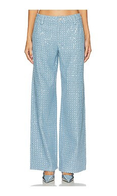 BY.DYLN Valentino Pants in Blue from Revolve.com | Revolve Clothing (Global)