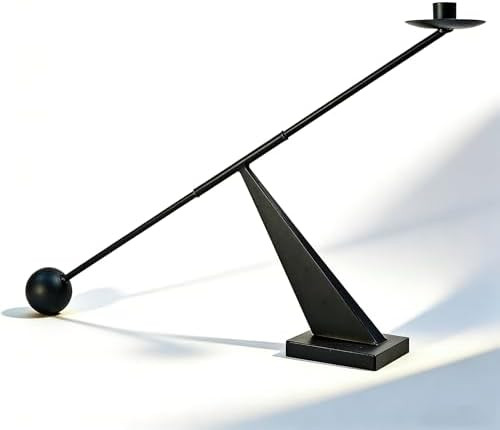 Black Metal Modern Taper Candlestick Holders,Creative Geometric Line Simple Candle Stands Decorat... | Amazon (CA)