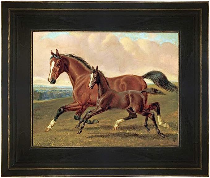 Schooner Bay Co. – John Frederic Herring Elder Mare and Foal 8 x 10” Oil Painting Print on Ca... | Amazon (US)