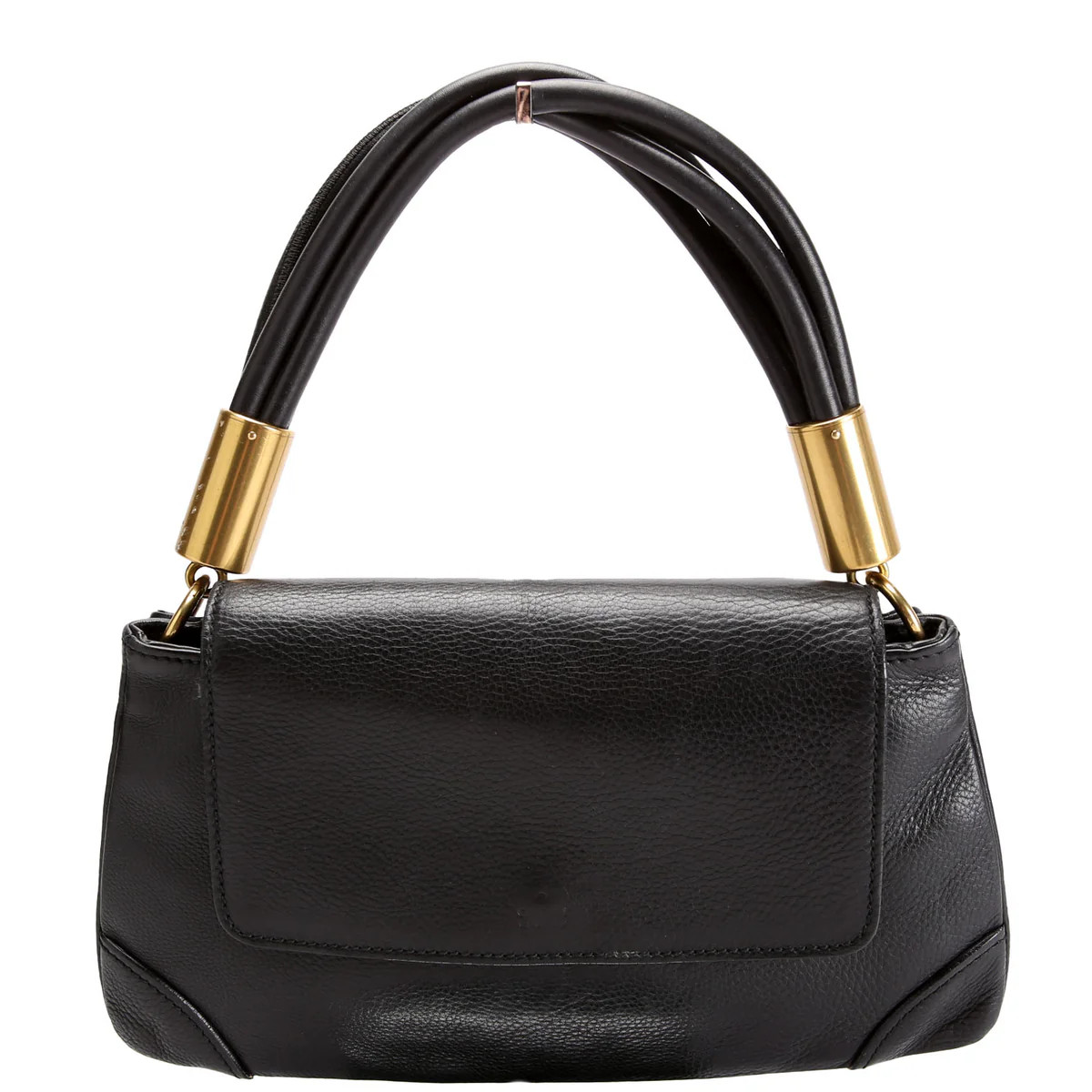 108596 Leather Lady Satchel Vintage Black | Keeks Designer Handbags