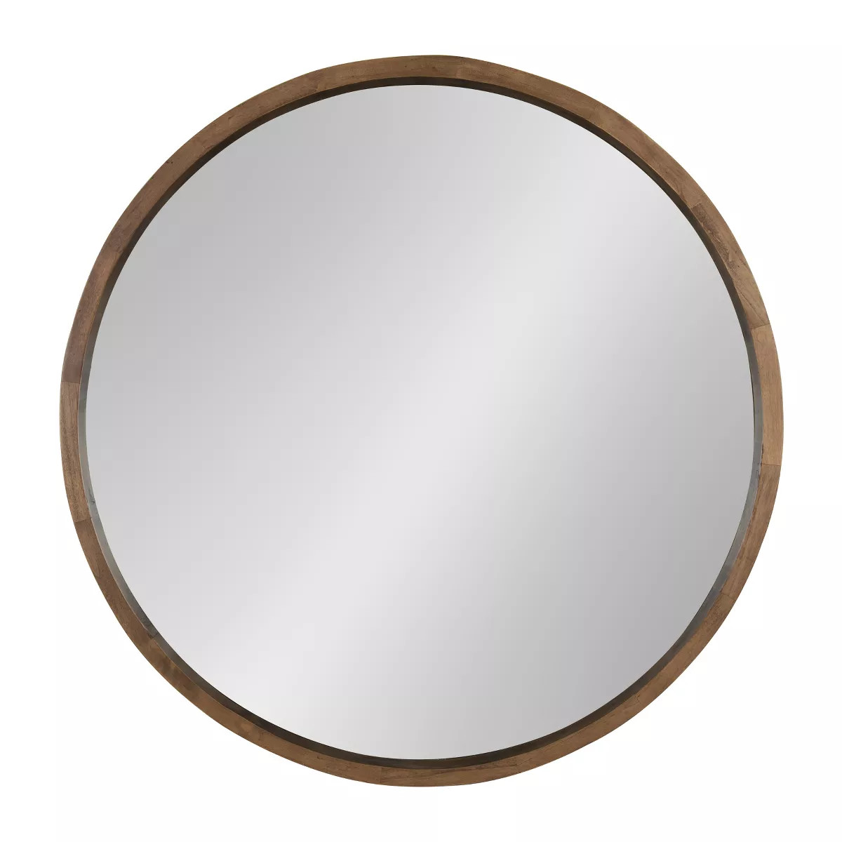 Kate and Laurel Hutton Round Decorative Wood Frame Wall Mirror | Target