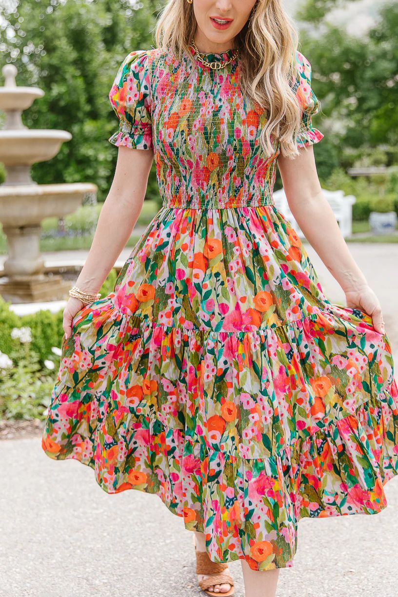 Delia Dress in Multicolor Floral | Ivy City Co