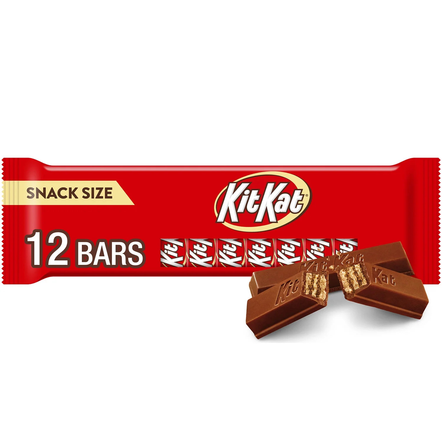 Kit Kat® Milk Chocolate Wafer Snack Size Candy, Bars 0.49 oz, 12 Count | Walmart (US)