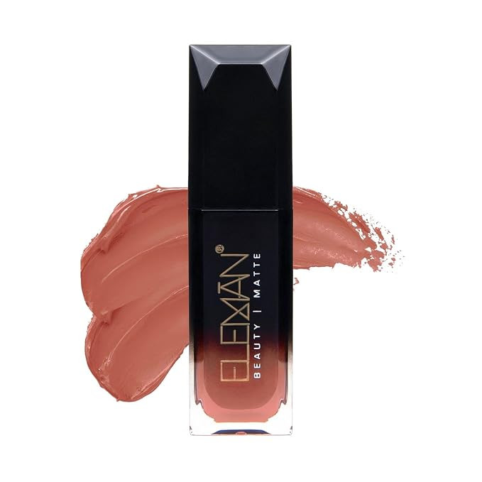 Eleman Liquid Matte Lipstick Subtle Pink Nude Paris Edition - Long Lasting Ultra-Pigmented - Vita... | Amazon (US)