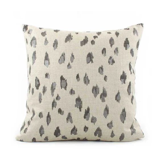 Black Cheetah Pillow Cover 18x18 with Zipper, Eurosham or Lumbar, Black Tan Pillow, Cheetah Print... | Etsy (CAD)