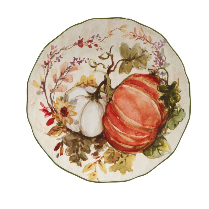Certified International Harvest Morning Set Of 4 Dessert Plates & Reviews | Wayfair | Wayfair North America