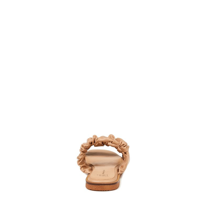 Time and Tru Women's Ruched Strap Sandals - Walmart.com | Walmart (US)