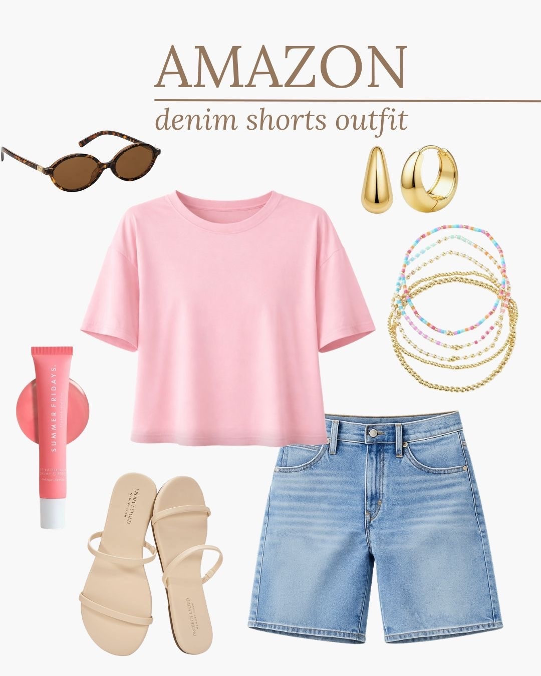 Amazon denim shorts outfit idea. Amazon Favorites, amazon finds, amazon must haves, amazon essentials, amazon under $50, amazon under $100, amazon fashion, amazon made me buy it, found it on amazon 

#LTKmomlife #LTKSeasonal #LTKootd