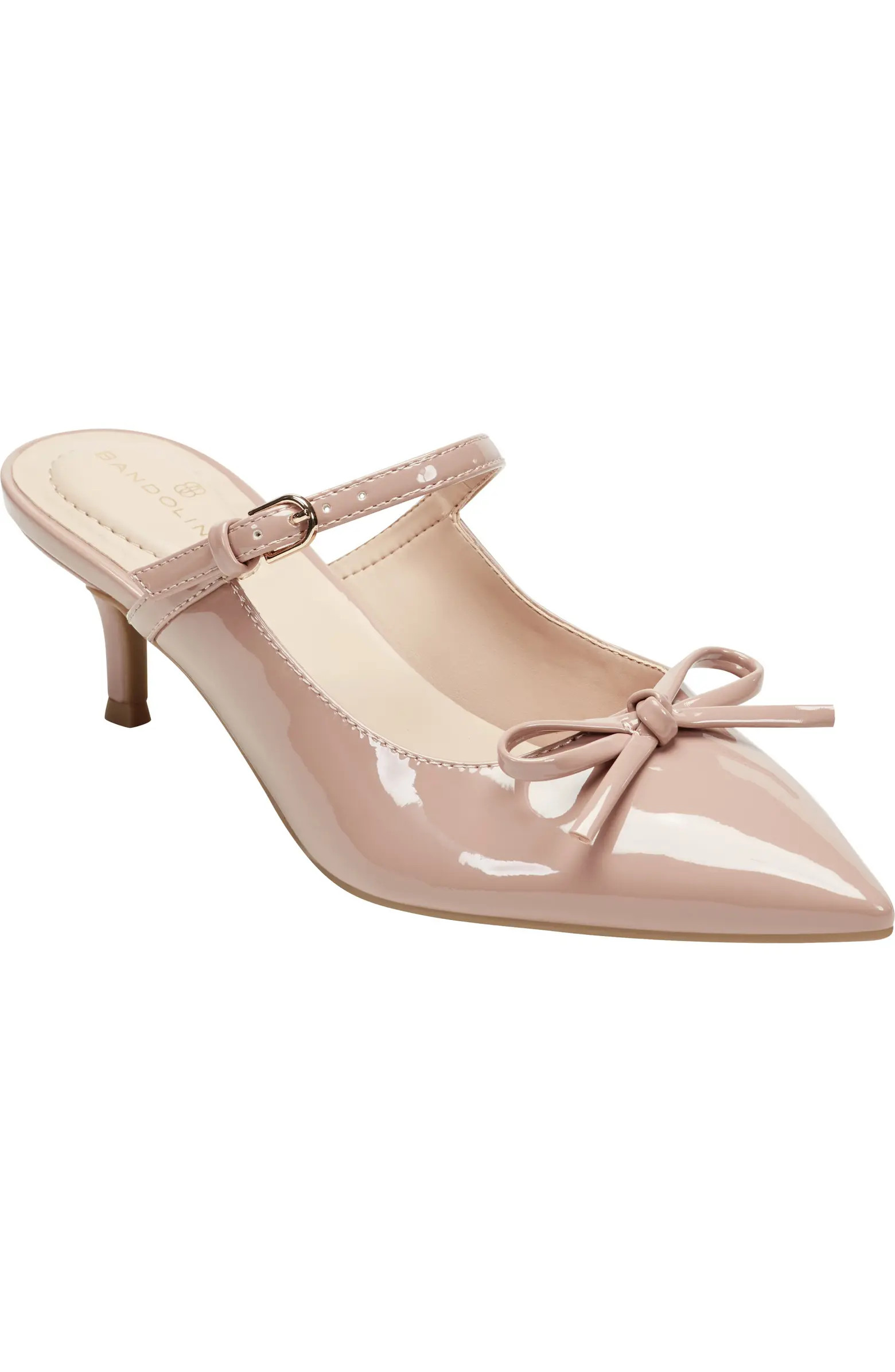 Bandolino Moss Patent Kitten Heel Mule (Women) | Nordstromrack | Nordstrom Rack