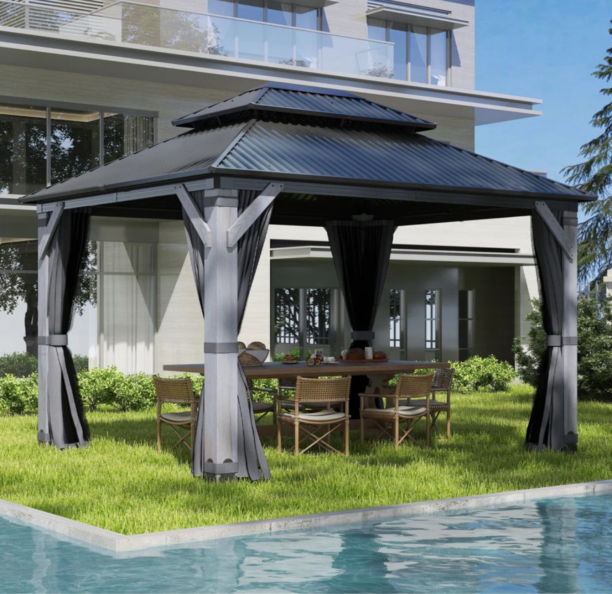 Beautiful Gazebo with netting 

#LTKSummerEdit #LTKParties #LTKSeasonal