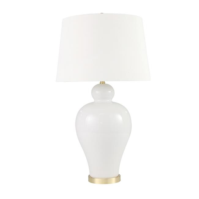 Sagebrook Home 50210-01 32 in. Ceramic Urn Table Lamp, White | Walmart (US)