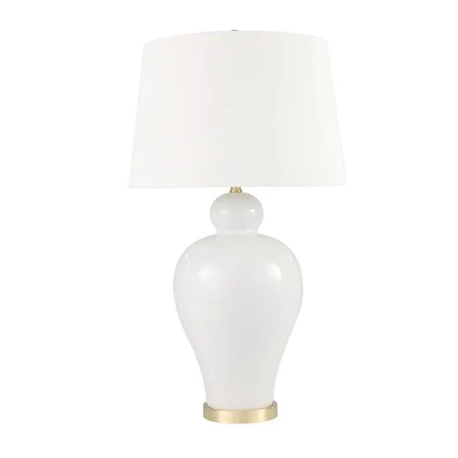 Sagebrook Home 50210-01 32 in. Ceramic Urn Table Lamp&#44; White | Walmart (US)