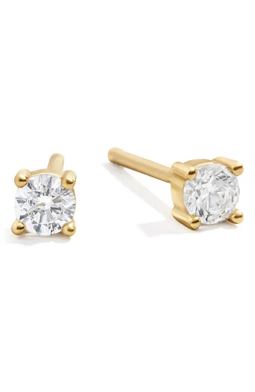 BaubleBar Magnolia Crystal Stud Earrings in Gold at Nordstrom | Nordstrom