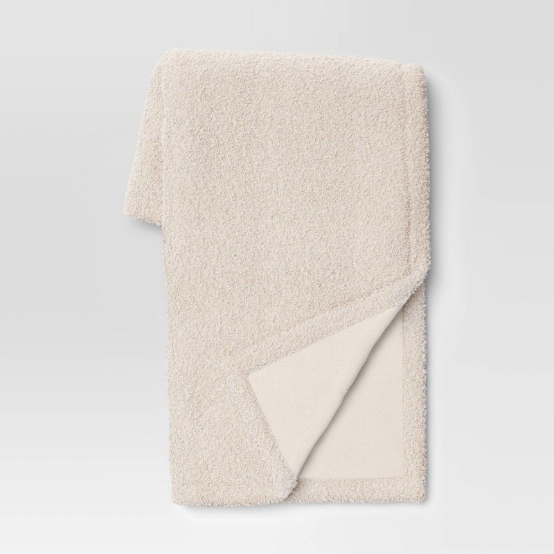 Teddy Boucle Throw Blanket with Plush Reverse - Threshold™ | Target